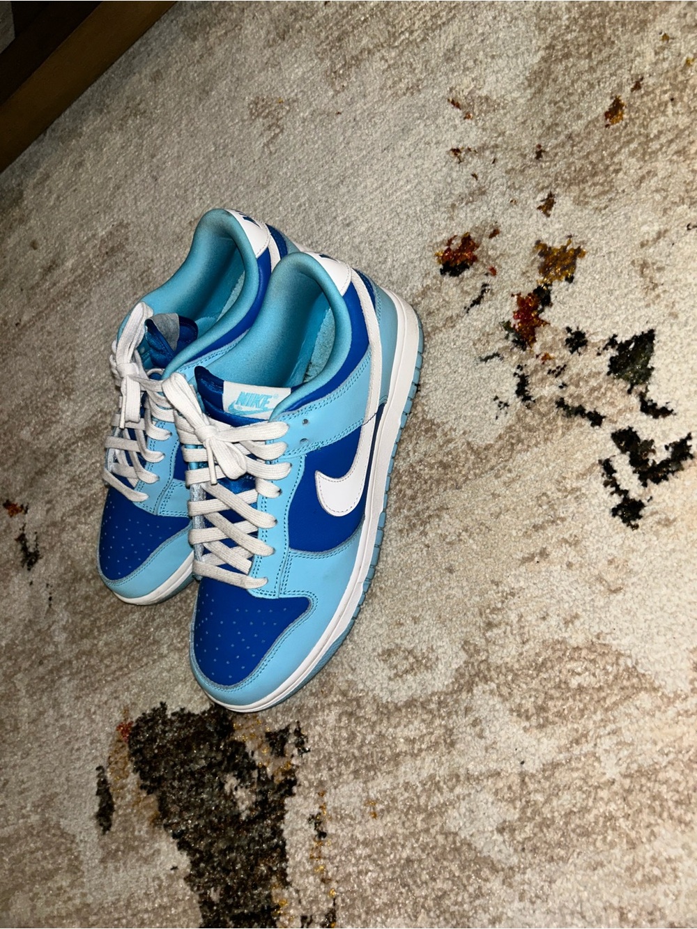 Nike Men Low-Top Sneakers in Blue/White
